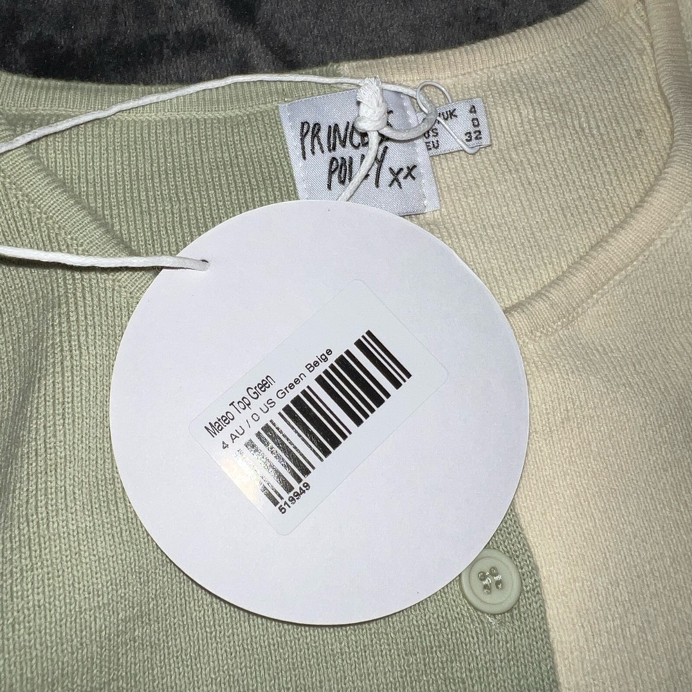Princess Polly Mateo Top in Green Size 0 New with tag - Picture 13 of 14